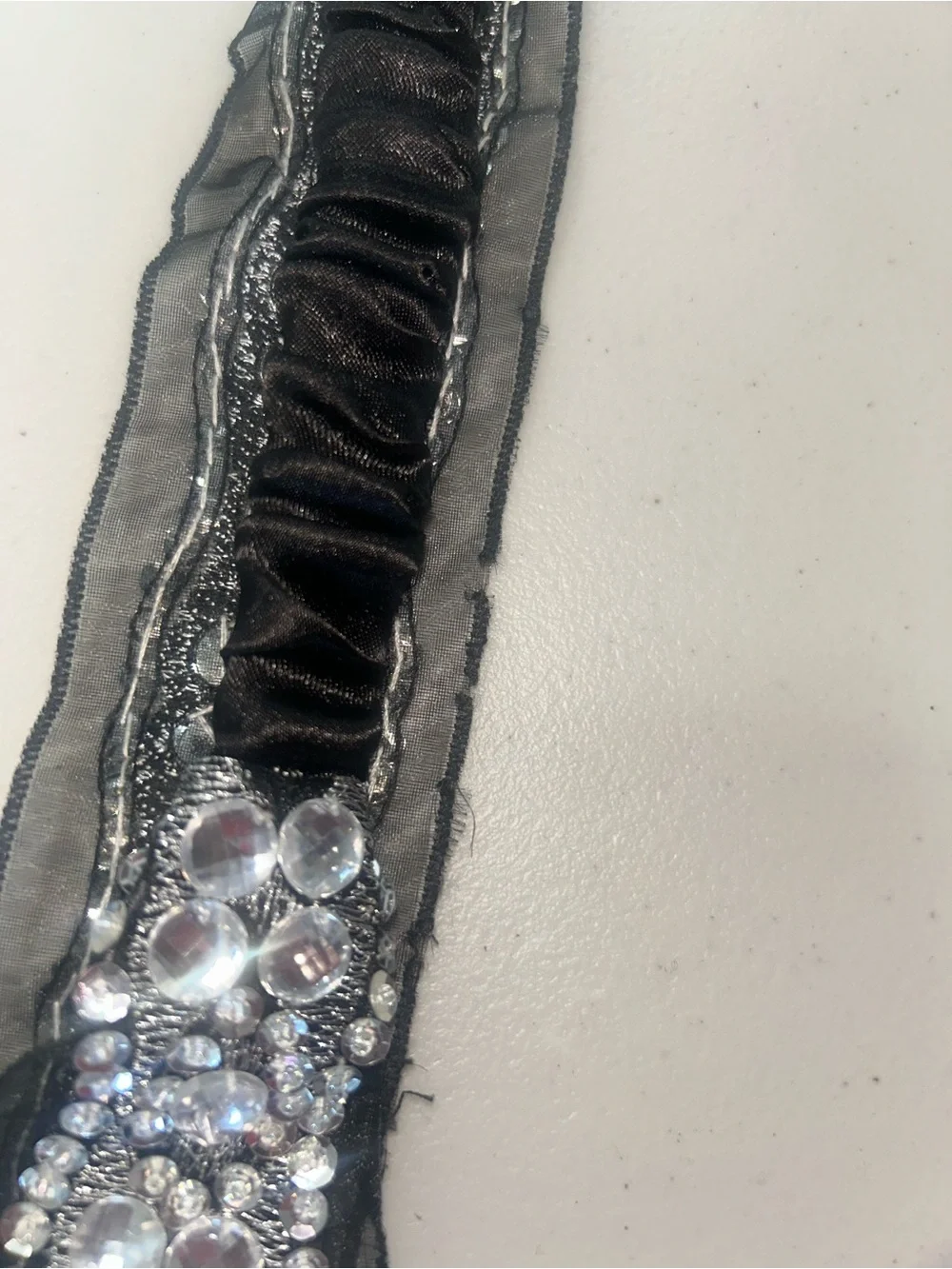 Daytrip Black Headband with Crystal Embellishments